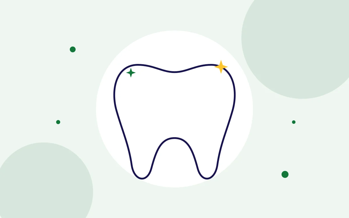 Illustration of a healthy white tooth for general dentistry